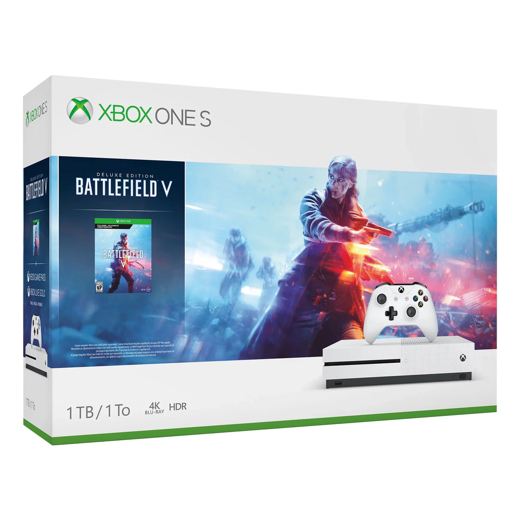 S Bundle, Microsoft 234-00679 White, Battlefield Xbox V 1TB One