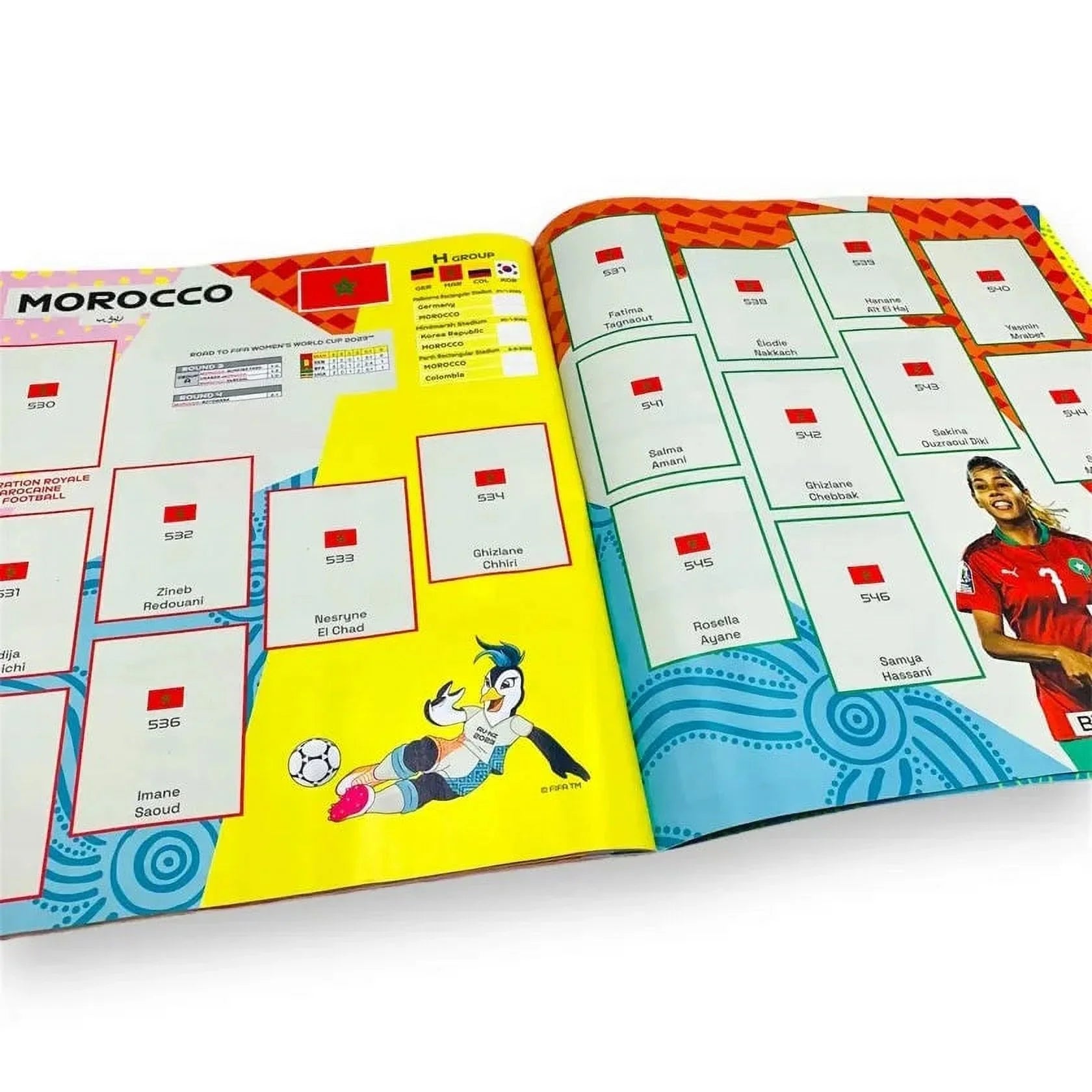 Panini Cup 2023 301 Women's World 1 + Stickers) Packs & - Mega Starter (Album (50 Pack) Stickers Bundle FIFA