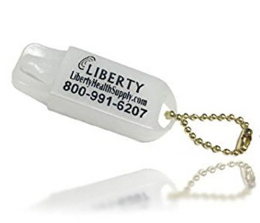 '- Battery Aid Hearing Aid Hearing Liberty Includes Holder Stay Dri Keychain Free Dehumidifier