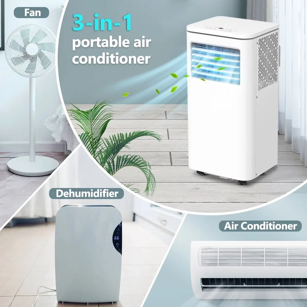 Conditioner Bedroom Freestanding Air Kit NPL-06C AC W/ Room Window Remote Dehumidifier BTU Portable Fan LifePlus Indoor 10,000 Unit