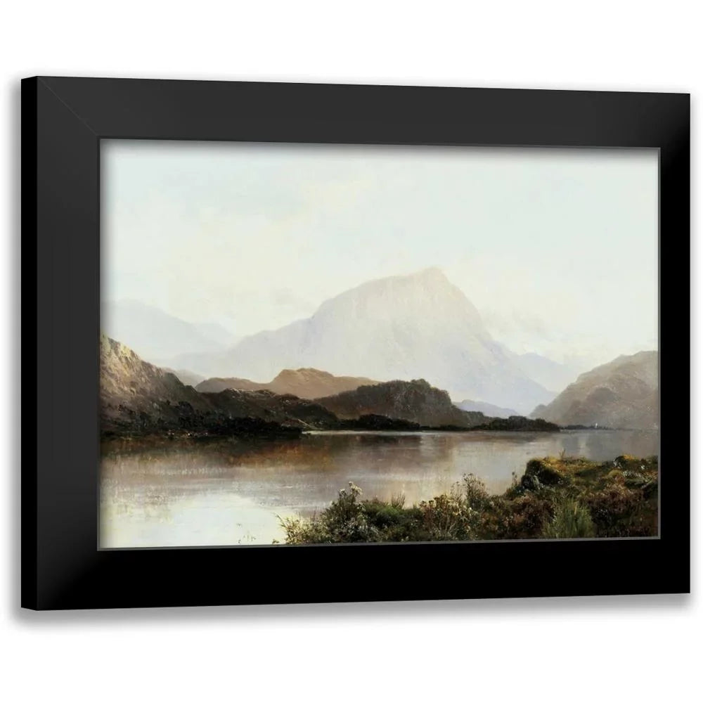 Black Framed Lomond Hills Modern Titled Alfred The Print Loch - of De Art Breanski, 18x14 Museum