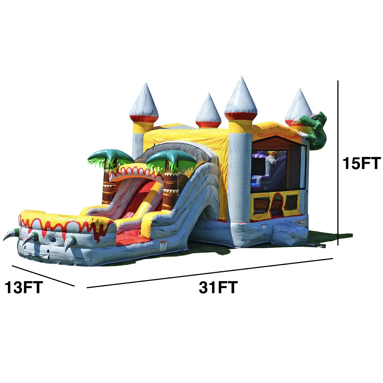 and Bounce Slide Water Kids Blower), T-Rex Commercial House for Adults Pool (with Grade JumpOrange and