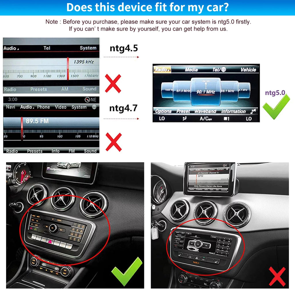Android X156 Navigation Screen 10.25" Android for Wireless Road GLA Class 2016-2018 Car Mercedes CLA 13 5.0, C117 Benz Camera Touch 8GB+256GB  NTG Carplay Top Stereo Car Auto Support A