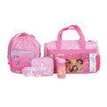 Youth Princesses Girls Duffle Kids Pink 5-Piece Set Bag Disney