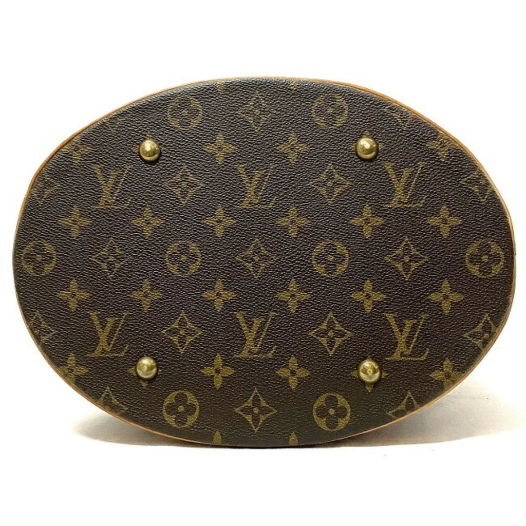 (Good) Bucket Nume Women's LOUIS VUITTON Tote M42236 Canvas Brown FL0093 Pre-Owned Bag Beige Louis Handbag GM Monogram Leather Vuitton