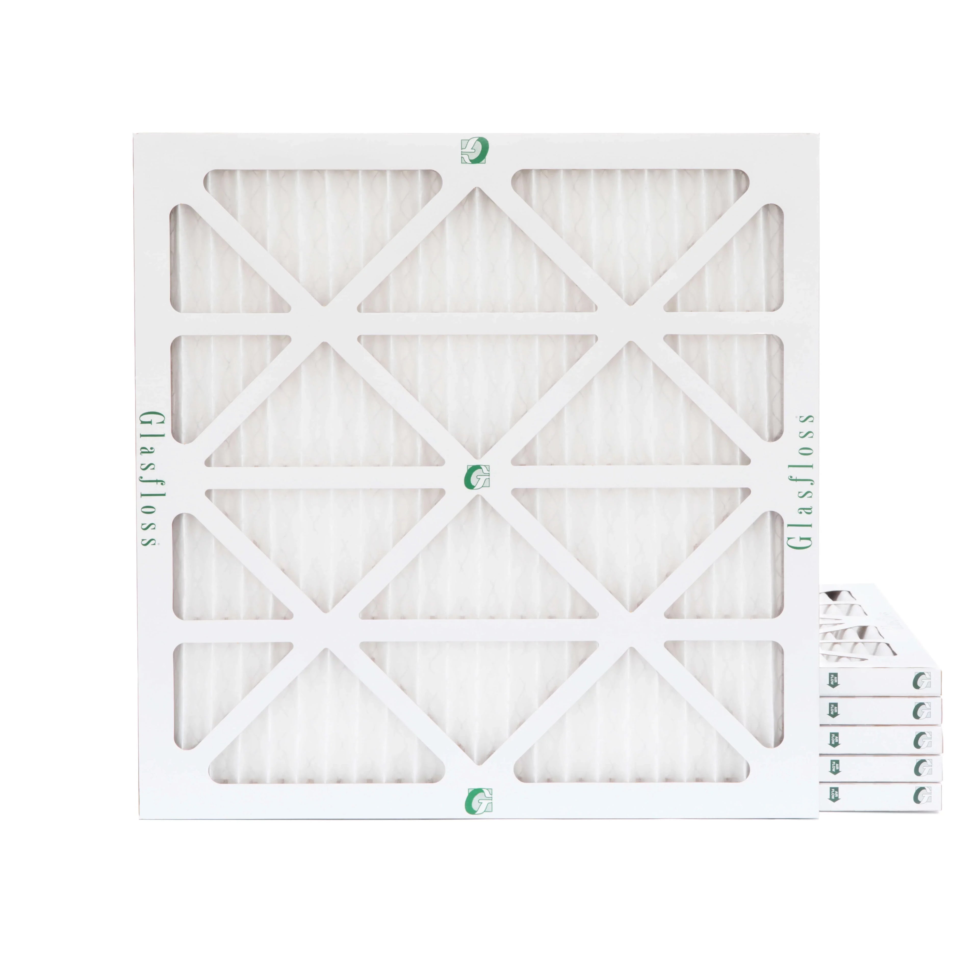 22x22x1 MERV x 21-1/2 7/8 Actual 10 6 Pack Size: 21-1/2 by Pleated x of Glasfloss. Air Filters