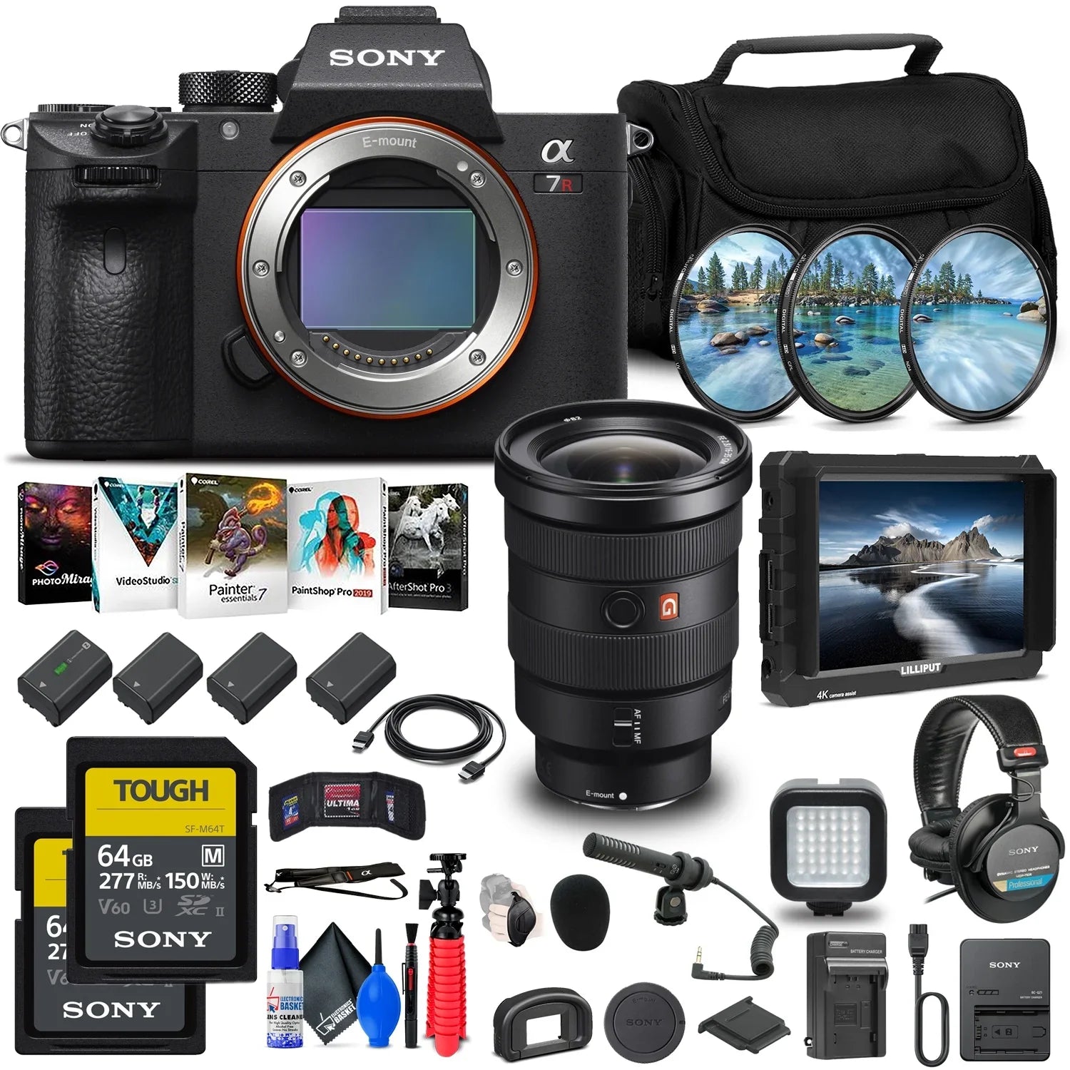 Lens Bundle Sony Alpha Camera - a7R Digital Mirrorless Pro IVA Plus