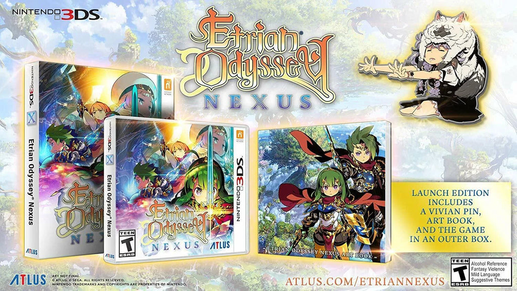 Etrian [2DS Art RPG 3DS Launch - - Book] Nexus NEW Edition Odyssey Nintendo