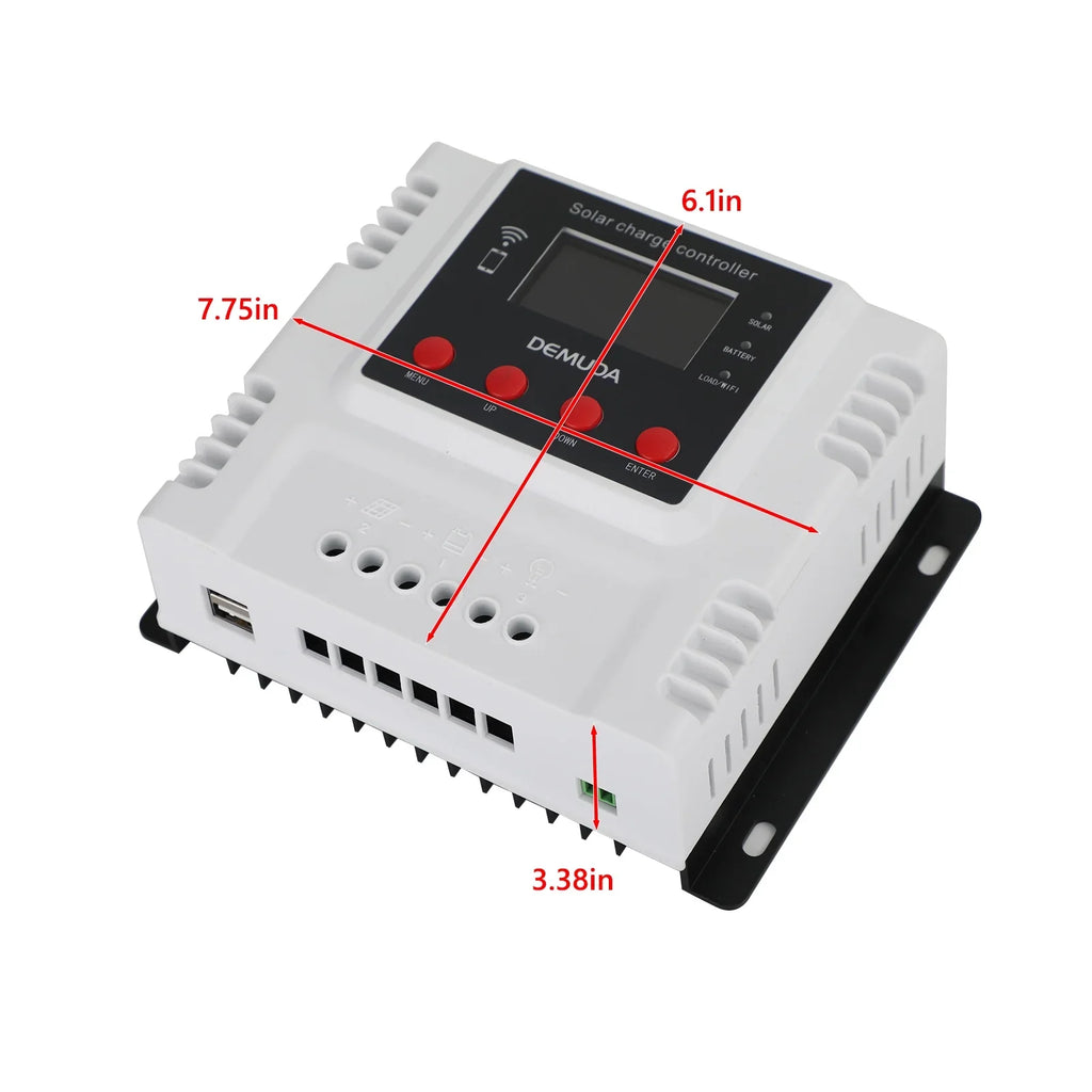 Battery 24V 12V PWM For Acid Gel 48V Charge Lifepo4 Lead 60A Solar Controller