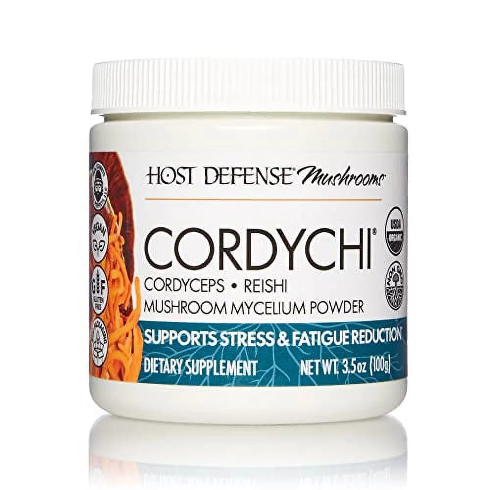 Supplement, Powder, 100 Stress G Defense, Reduction, and Host Fatigue CordyChi Mushroom for