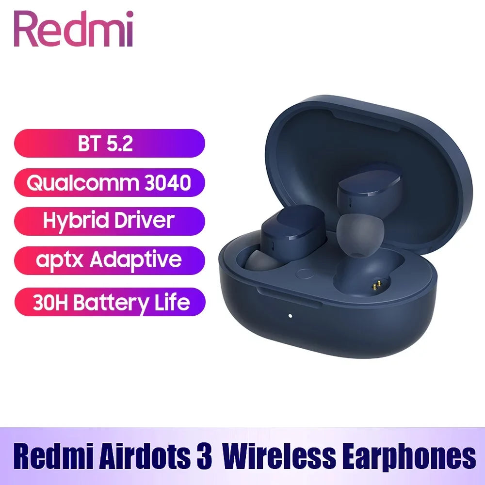 MIUI TWS 3 Airdots In-Ear Earbuds Redmi Earphones Wireless BT5.2