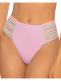 Separates Lucca Waist Swim Womens Bottom Rose High Isabella Strappy
