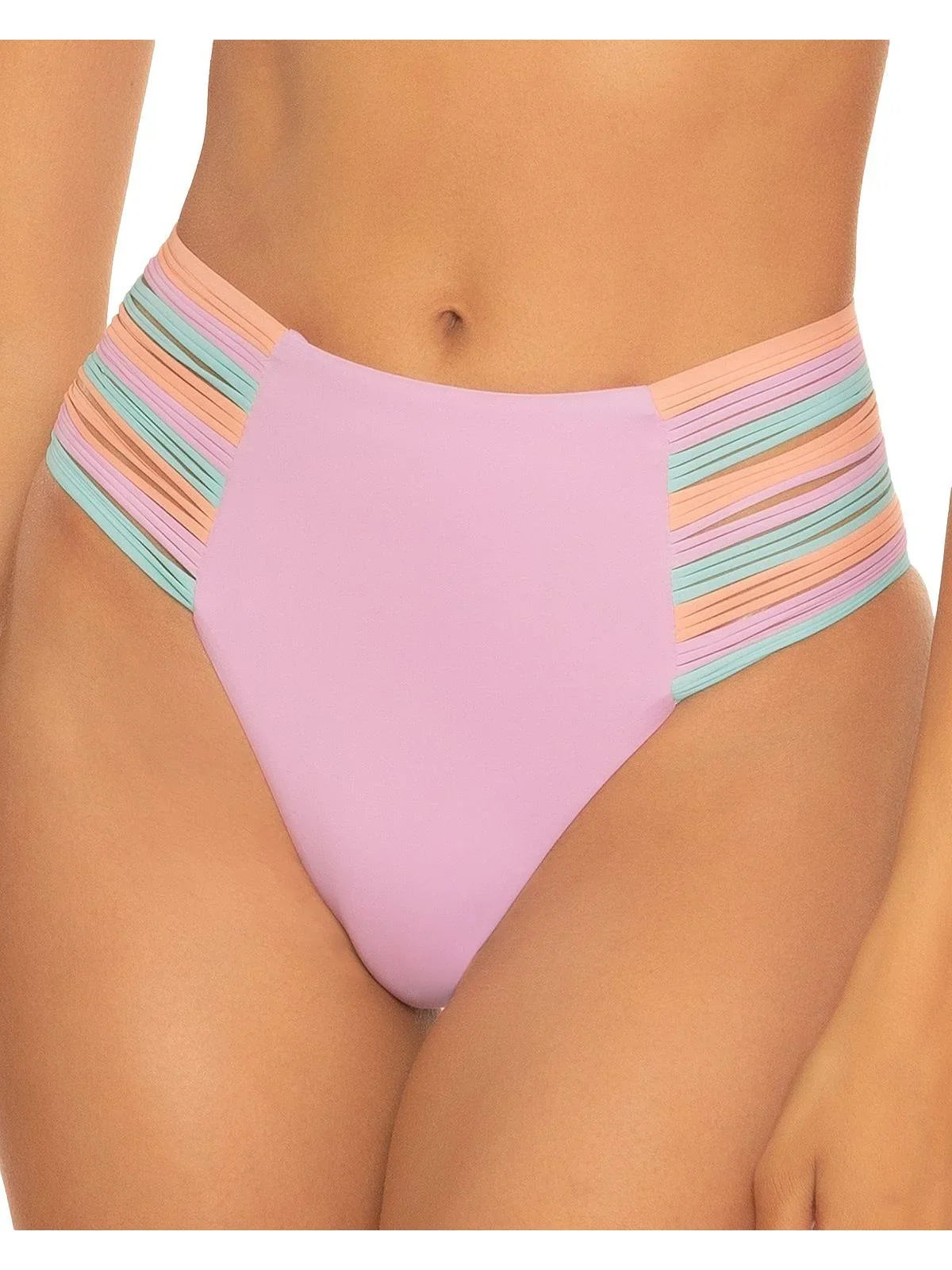 Separates Lucca Waist Swim Womens Bottom Rose High Isabella Strappy