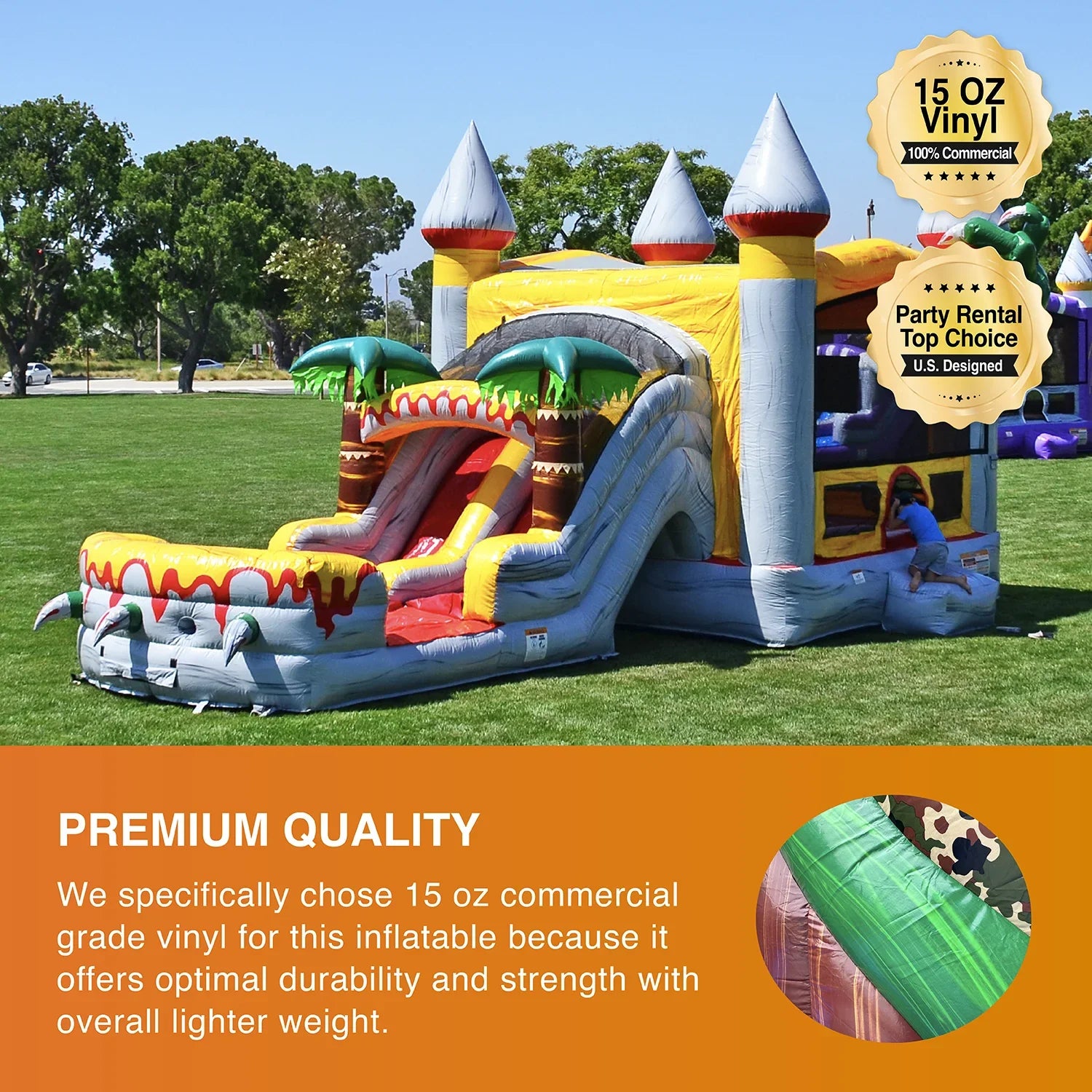 and Bounce Slide Water Kids Blower), T-Rex Commercial House for Adults Pool (with Grade JumpOrange and