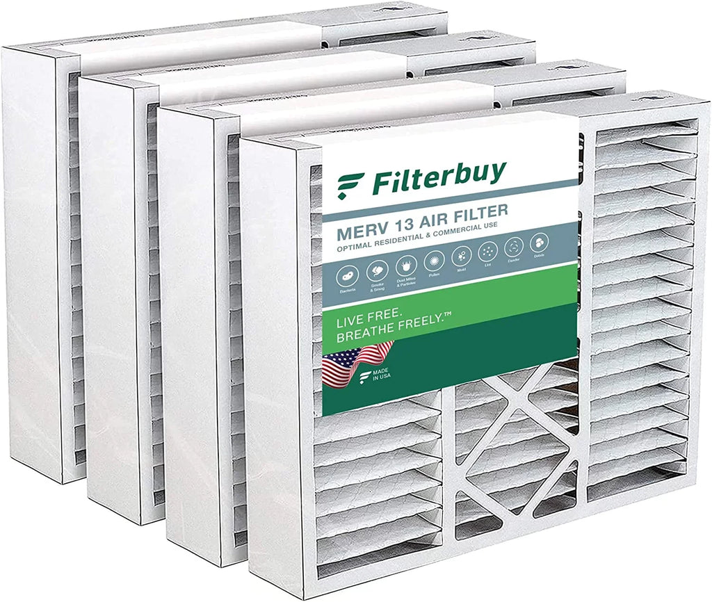 Air (4-Pack) 16x20x5 AC for 13 Furnace Filters HVAC FC100A1003 Honeywell Pleated Filterbuy MERV