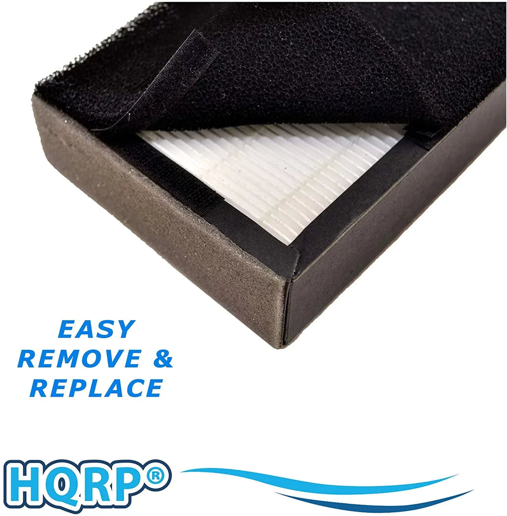Replacement with AC5250 Carbon Compatible Filters C & Filter Air GermGuardian HQRP 4-pack AC5350B AC5000E AC5250PT AC5350W (Reserve) AC5300B Purifiers, AP2800CA 2pcs Kit: FLT5000