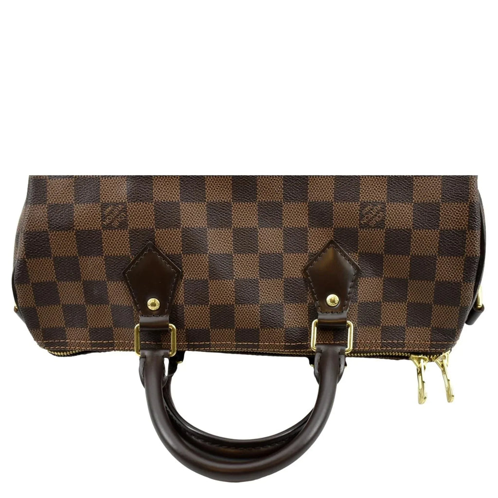 Damier 30 Ebene Shoulder LOUIS Bag VUITTON Speedy Brown Pre-owned Bandouliere