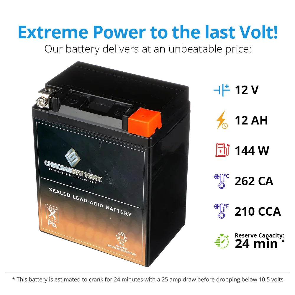 Yamaha Ytx14Ahl-Bs Xs850 850Cc 1980 Battery Motorcycle Battery All For Chrome