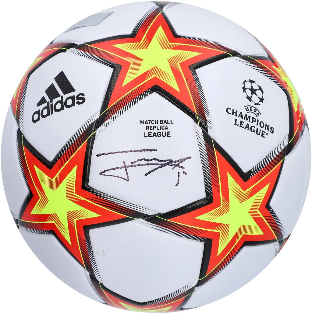 Ball Authentic League 2022 UEFA Fanatics - Adidas Soccer Autographed Jorginho Certified Champions