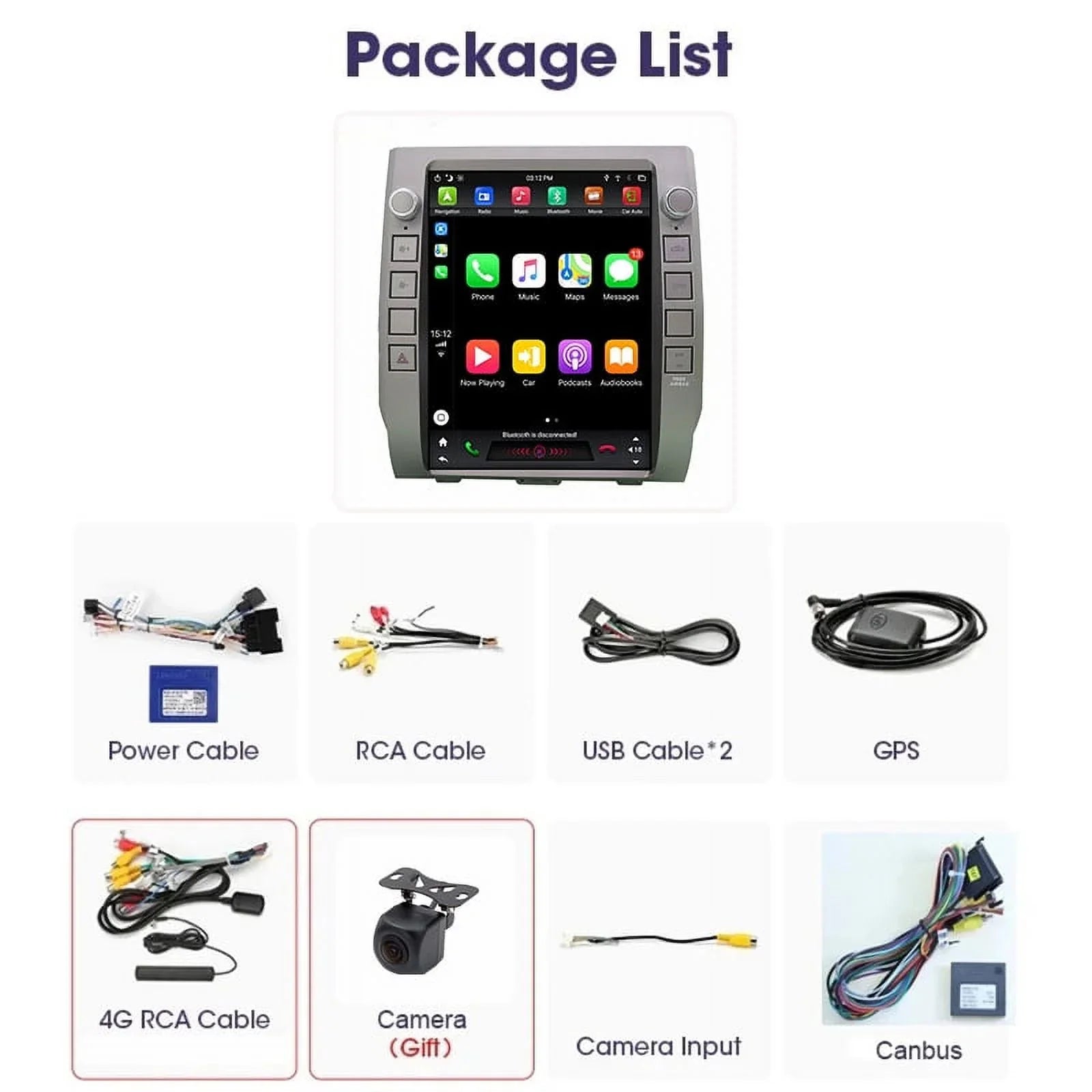 4GB+64GB Head , Auto Toyota For Carplay Car Tundra , Android Player Built-in Inch 2014-2020 12.1 Multimedia Stereo Radio Android Car Unit