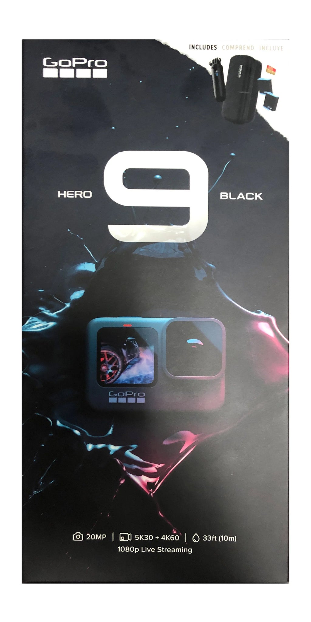 GoPro Camera HERO9 UHD 5K Black Accessories Action 9 Hero *Bundle*