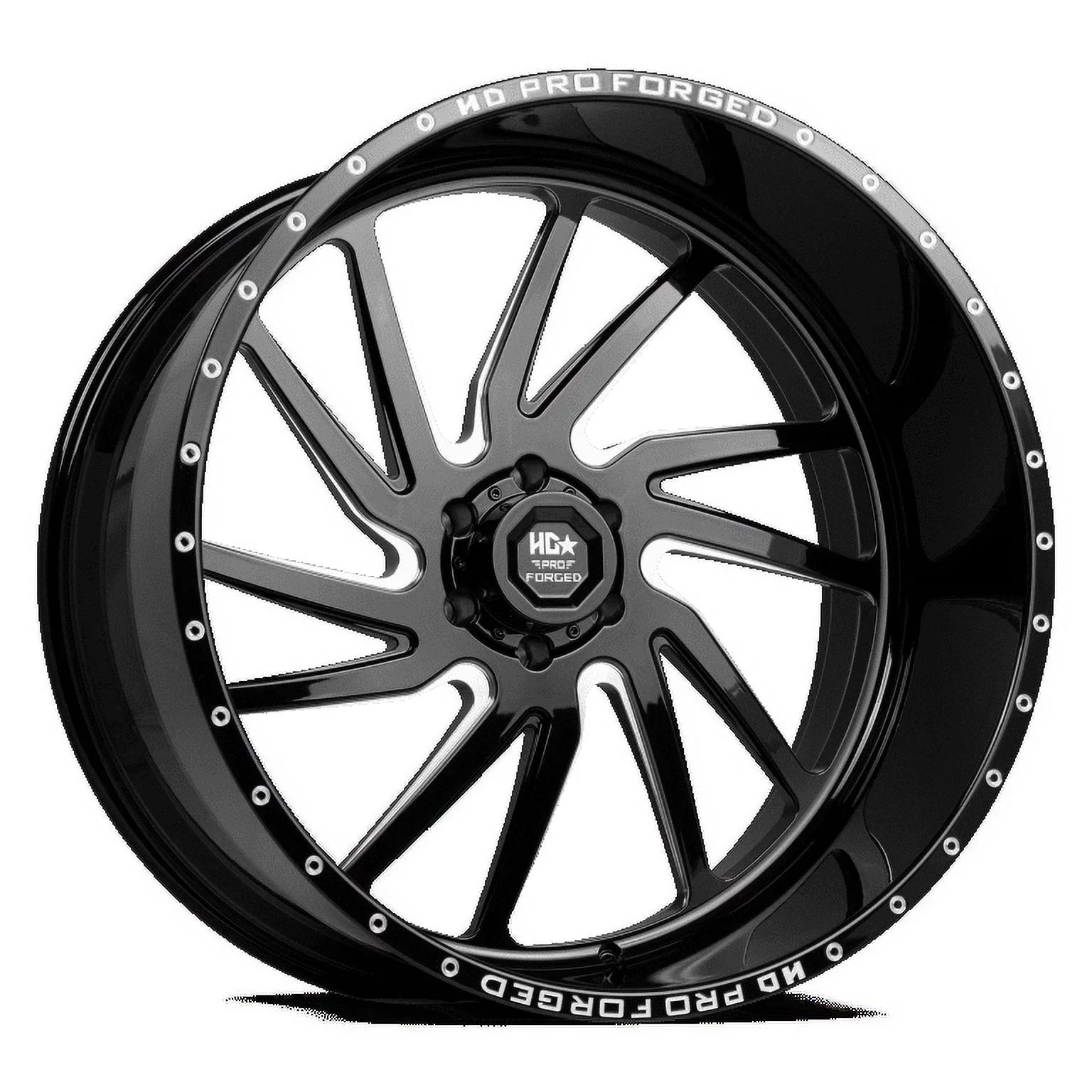 Wheel HD 1 LHD Black Milled FORGED 8X165 122.1CB Gloss PRO -44ET HORNET LUXXX 22X12