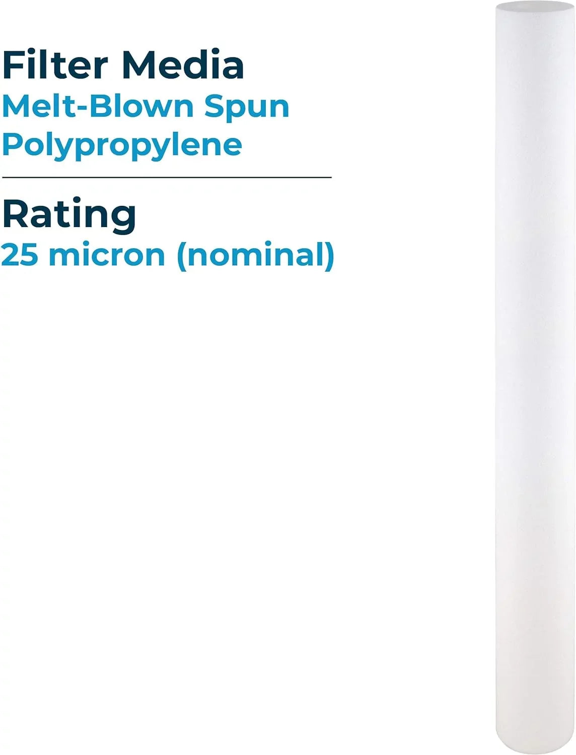 '-Blown Of (Case 20) 155224-43 SDC-25-3025 Spun Cartridge Sediment Water Filter 25 Micron Polypropylene P25-30