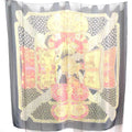x STEPES Unisex Scarf Pre-Owned Step des Hermes (Good) Art/Estimated HERMES Silk Black ART Multicolor