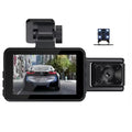 Dashcam, with Vision, Camera Dash G-Sensor, Dash Card, Channel 170° Front 3 and Night Inches Rear Wide Cam Inside, for Angle Super 1080p 3 Detection 128GB Cars Motion