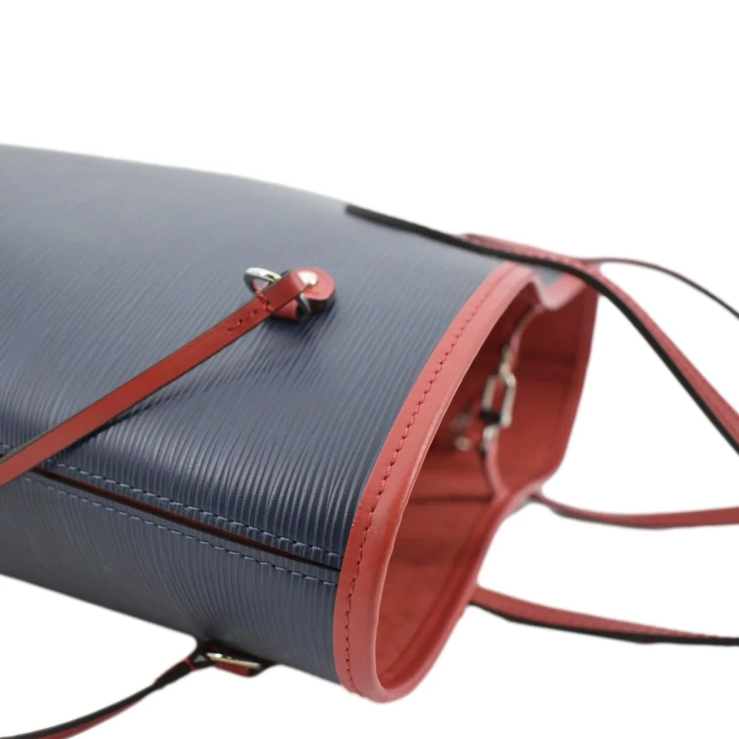 Blue Leather Tote LOUIS VUITTON Neverfull Pre-owned Shoulder Epi Bag PM