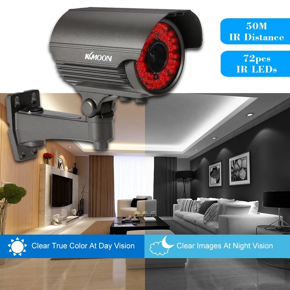 Vision, Sony 2.8~12mm IR PAL with 1080P System Lens IR-CUT CCTV 72 Camera 2.0MP, Indoor 1/3” Night - Analog Manual Zoom Varifocal Weatherproof, Use, CMOS LEDs, AHD