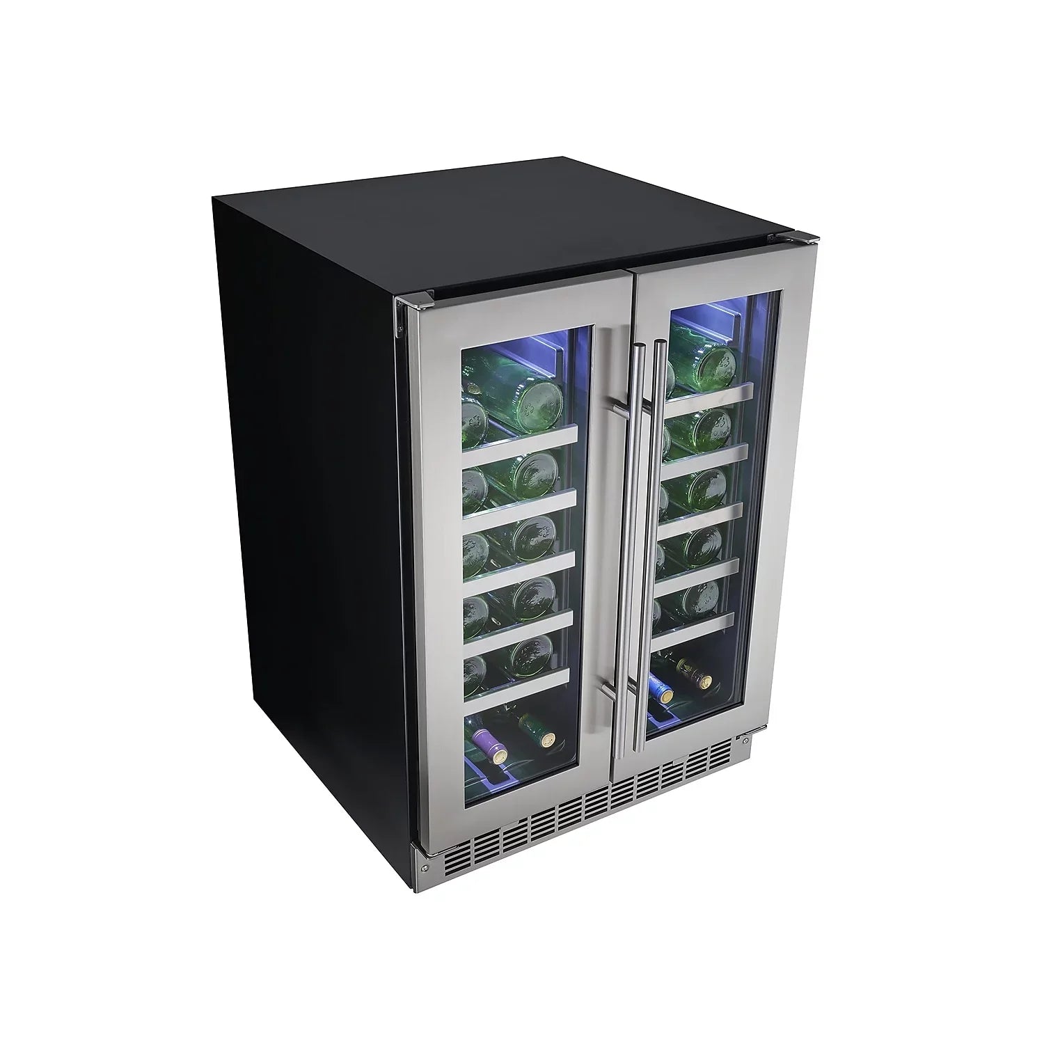 Danby Napa Door 24\" Dual-Zone French Cooler Wine DWC047D1BSSPR